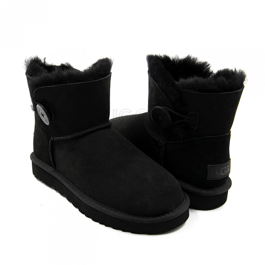 Женские UGG Mini Bailey Button II Black