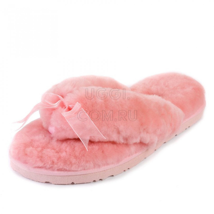 Женские UGG Fluff Flip Flop II Pink