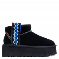 UGG Classic Ultra Mini Braid Platform Black