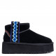 Женские UGG Classic Ultra Mini Braid Platform Black