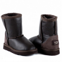 UGG Kids Classic Short Metallic Chocolate