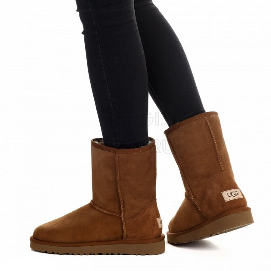 Женские UGG Classic Short II Chestnut