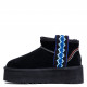 Женские UGG Classic Ultra Mini Braid Platform Black