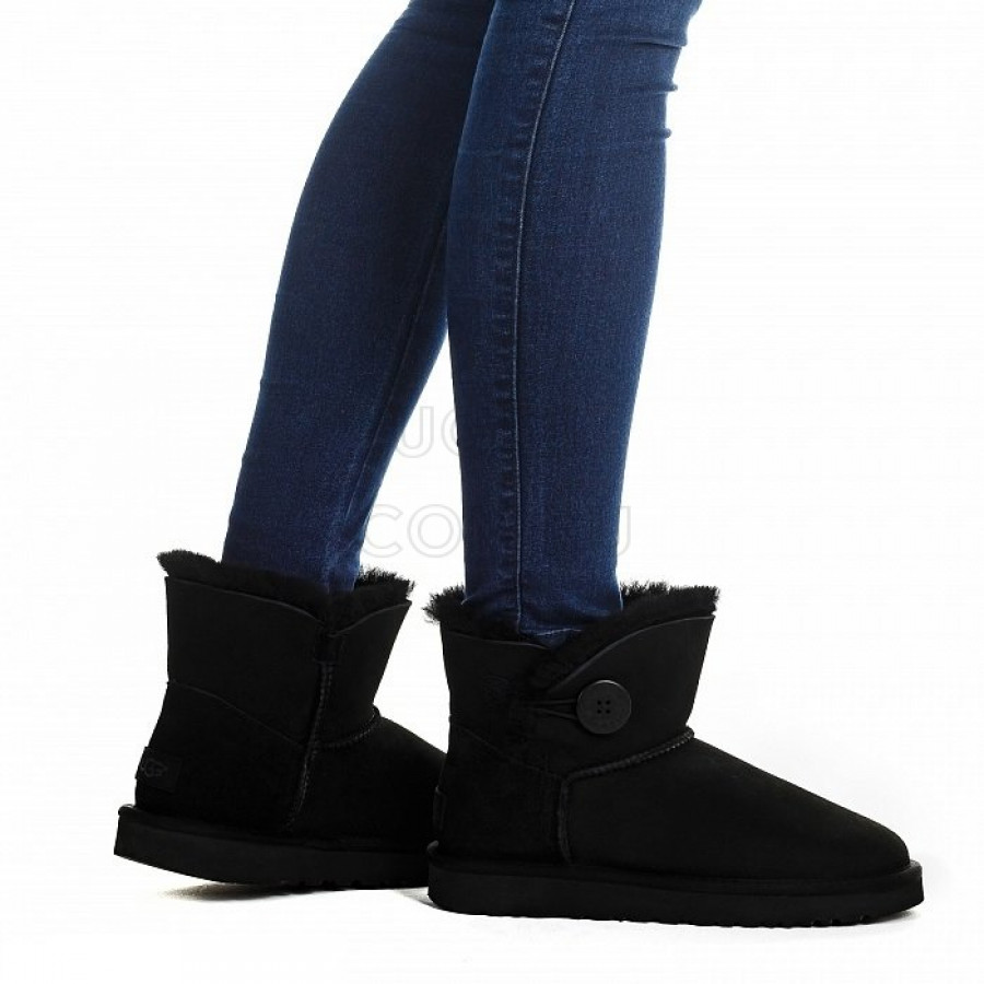 Женские UGG Mini Bailey Button II Black