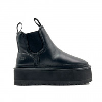 UGG Neumel Platform Chelsea Leather Black