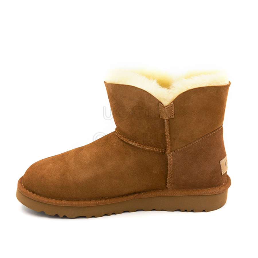 Женские UGG Mini Bailey Button II Chestnut
