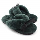Женские UGG Fluff Flip Flop II Dark Green