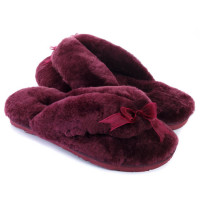 UGG Fluff Flip Flop II Bordo
