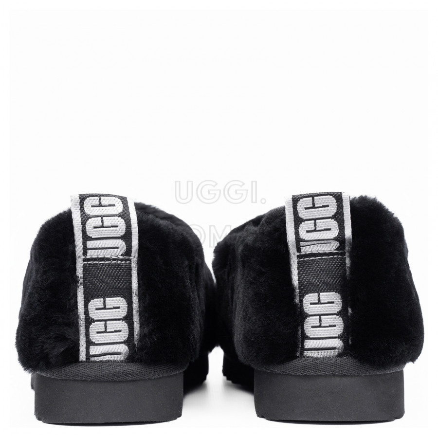 Женские UGG Hailey Fluff Slippers Black