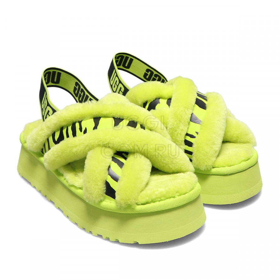 Женские UGG Disco Cross Slide Lime