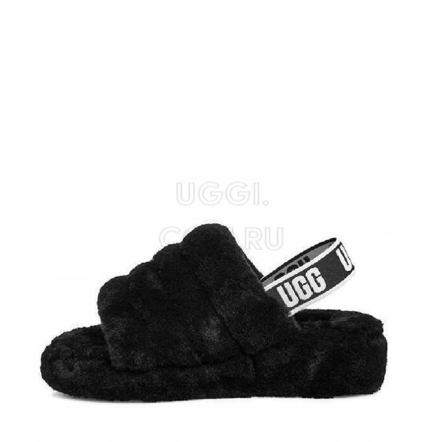 Женские UGG Fluff Yeah Slide Black