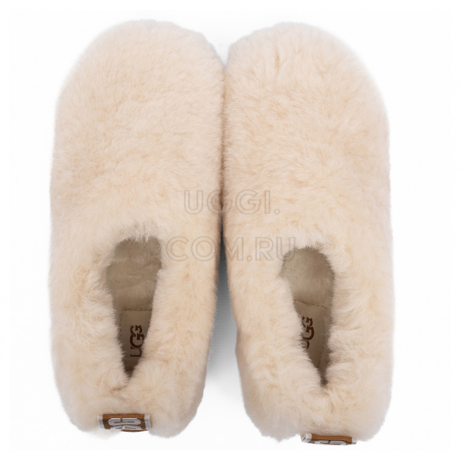 Женские UGG Hailey Fluff Slippers Natural