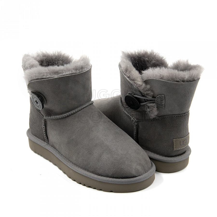 Женские UGG Mini Bailey Button II Grey