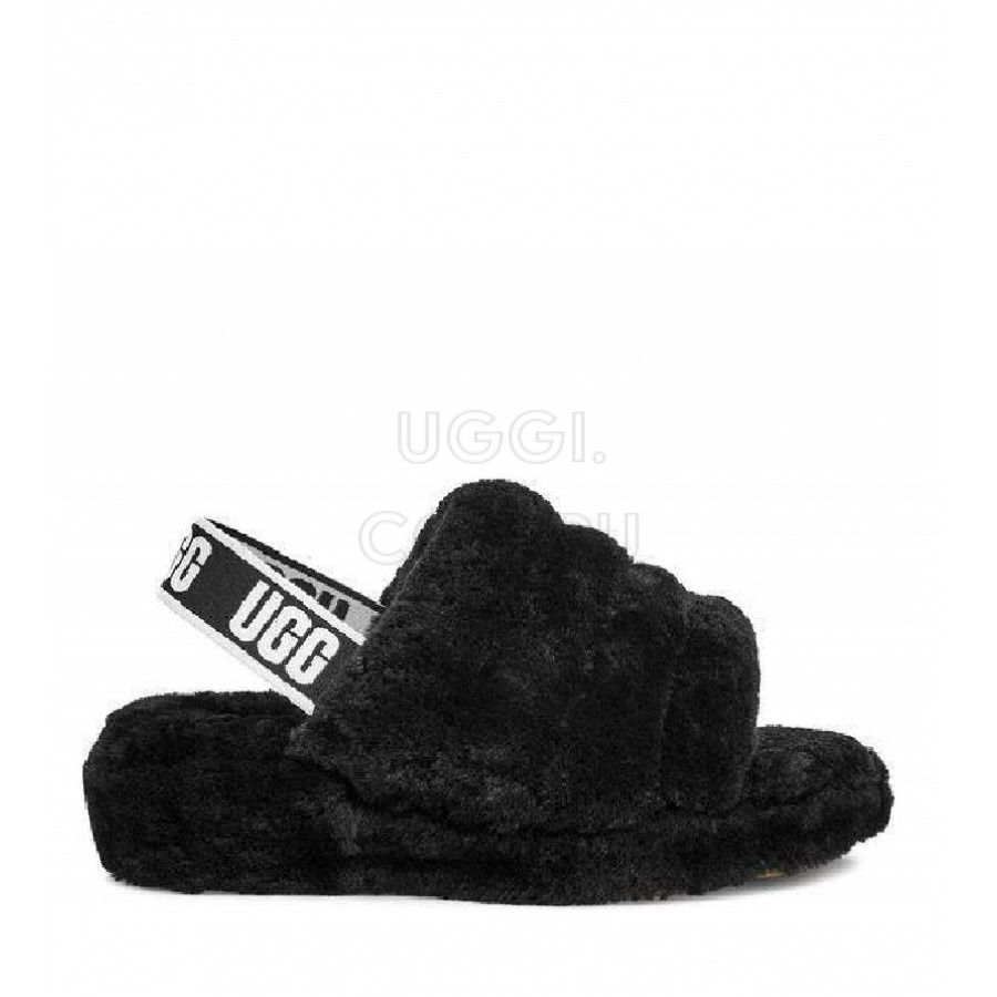 Женские UGG Fluff Yeah Slide Black
