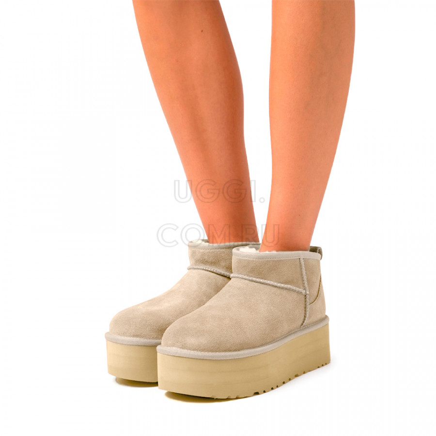 Женские UGG Classic Ultra Mini Platform Mustard Seed