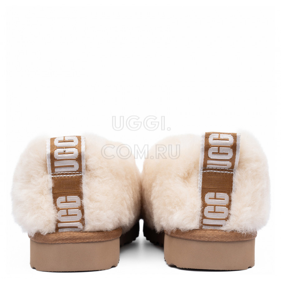Женские UGG Hailey Fluff Slippers Natural