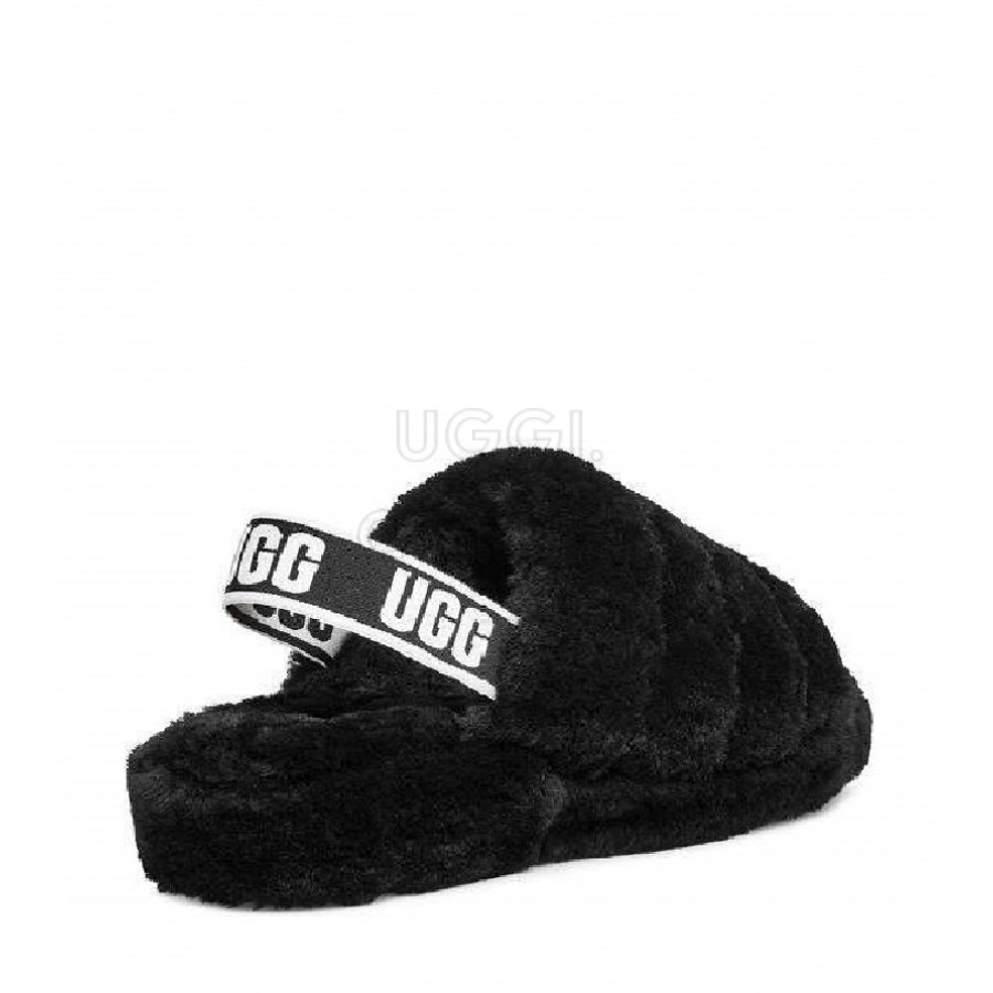 Женские UGG Fluff Yeah Slide Black