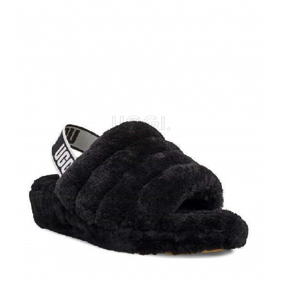 Женские UGG Fluff Yeah Slide Black