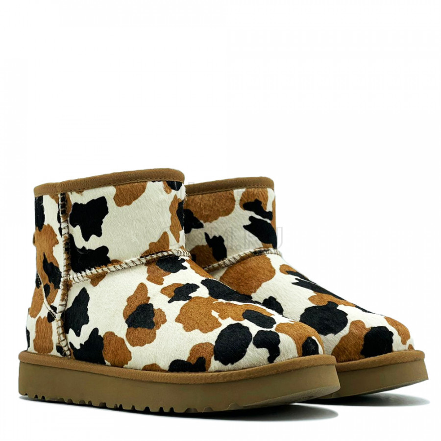 Женские UGG Classic Mini Cow Print Chestnut