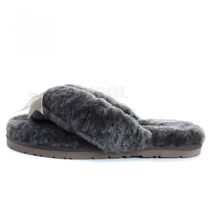 Женские UGG Fluff Flip Flop II Grey