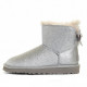 Женские UGG Mini Bailey Bow Sparkle Silver