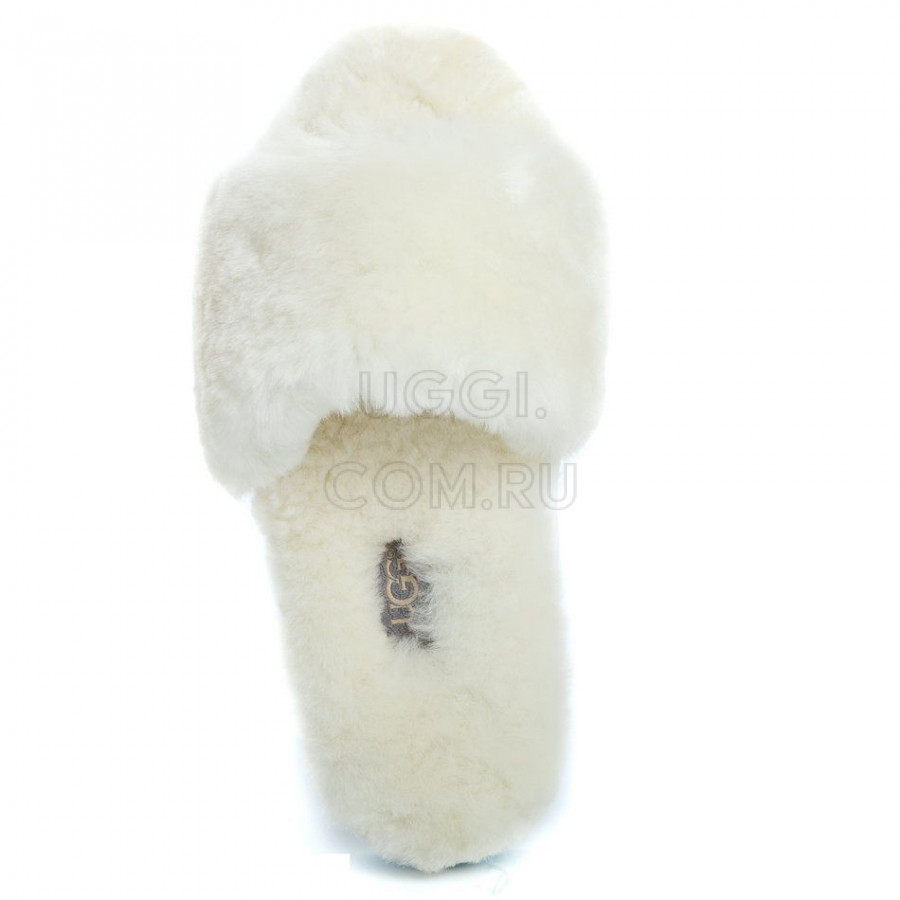 Женские UGG Fluff Slide Slippers White