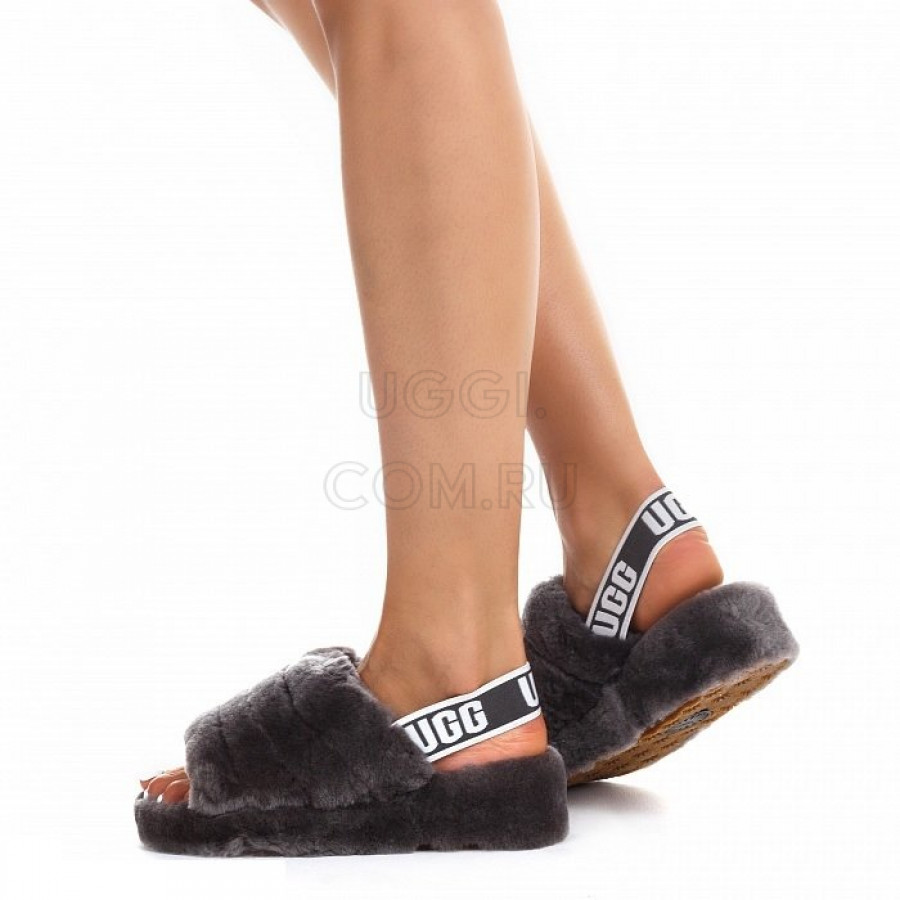 Женские UGG Fluff Yeah Slide Grey