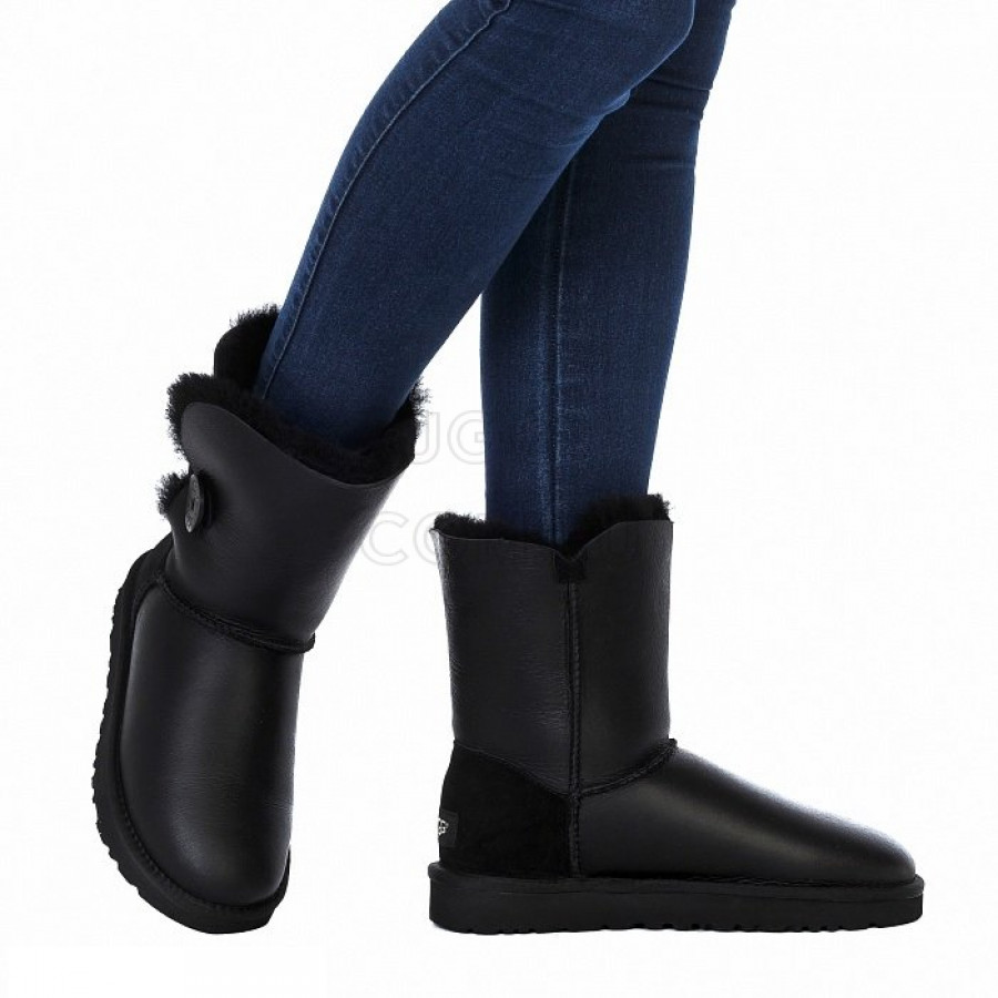 Женские UGG Bailey Button Metallic Black
