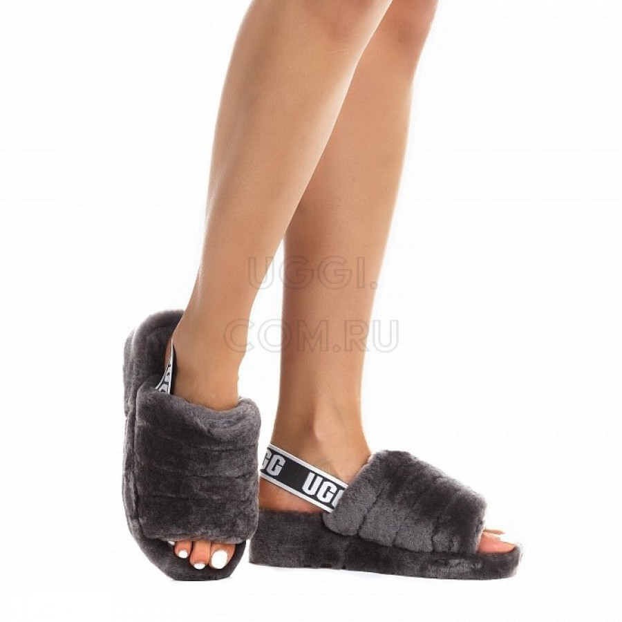 Женские UGG Fluff Yeah Slide Grey