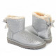 Женские UGG Mini Bailey Bow Sparkle Silver