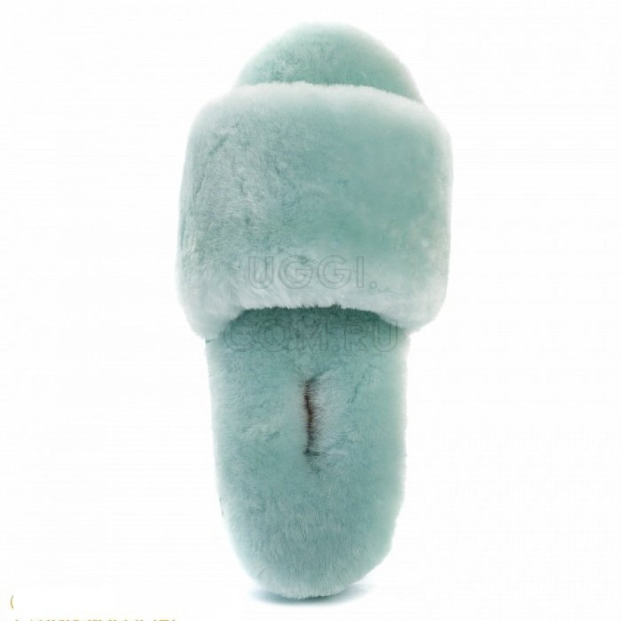 Женские UGG Fluff Slide Slippers Lake Blue
