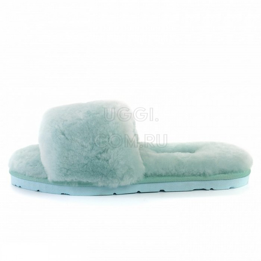 Женские UGG Fluff Slide Slippers Lake Blue