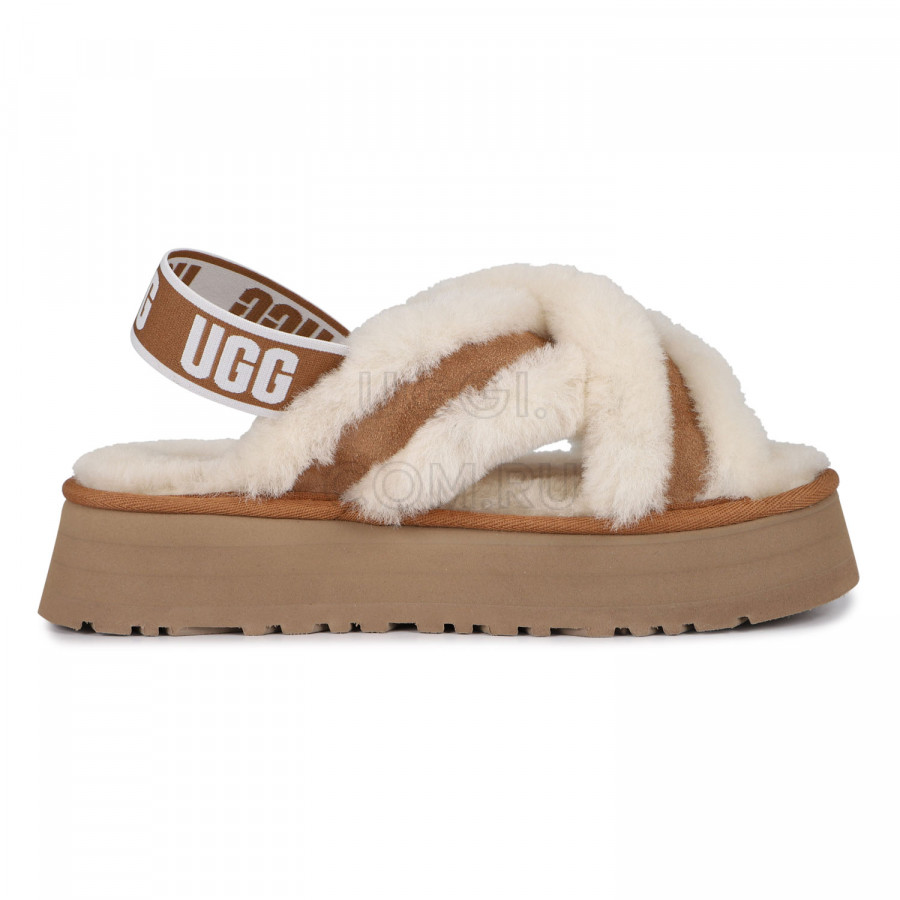 Женские UGG Disco Cross Slide Chestnut