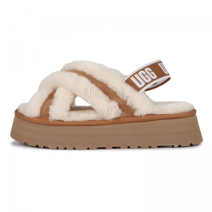 Женские UGG Disco Cross Slide Chestnut