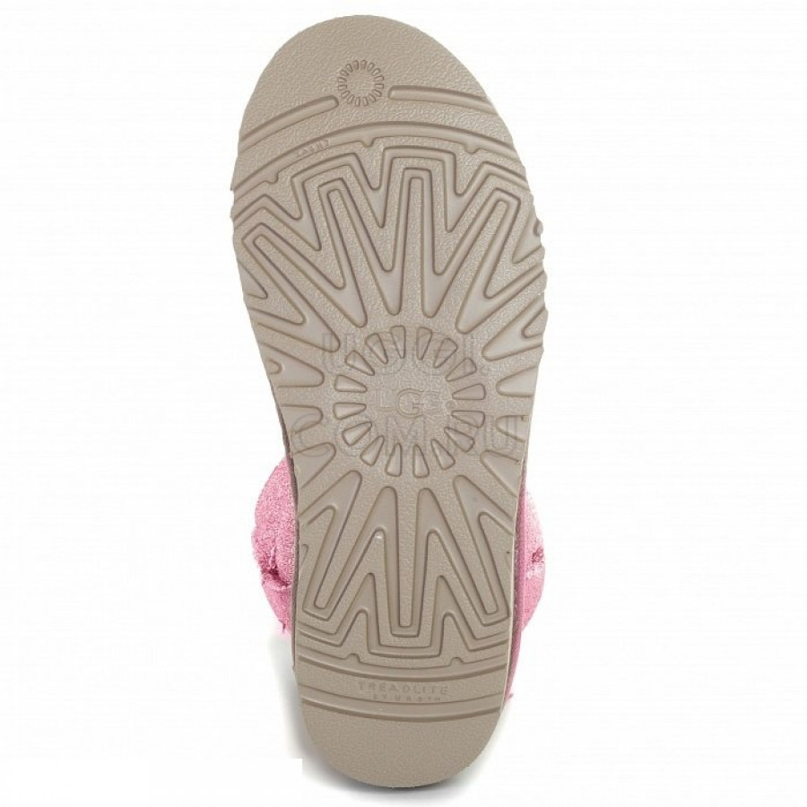 Женские UGG Mini Bailey Bow Sparkle Pink