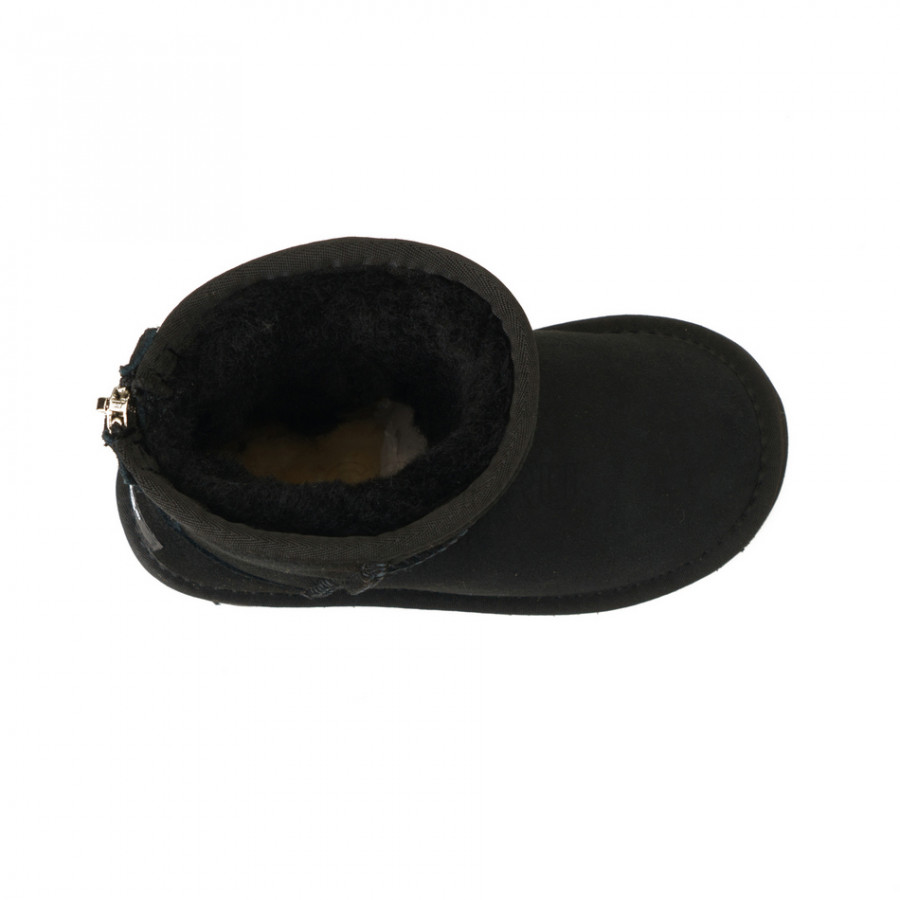 Детские UGG Kids Classic Short Zip II Black