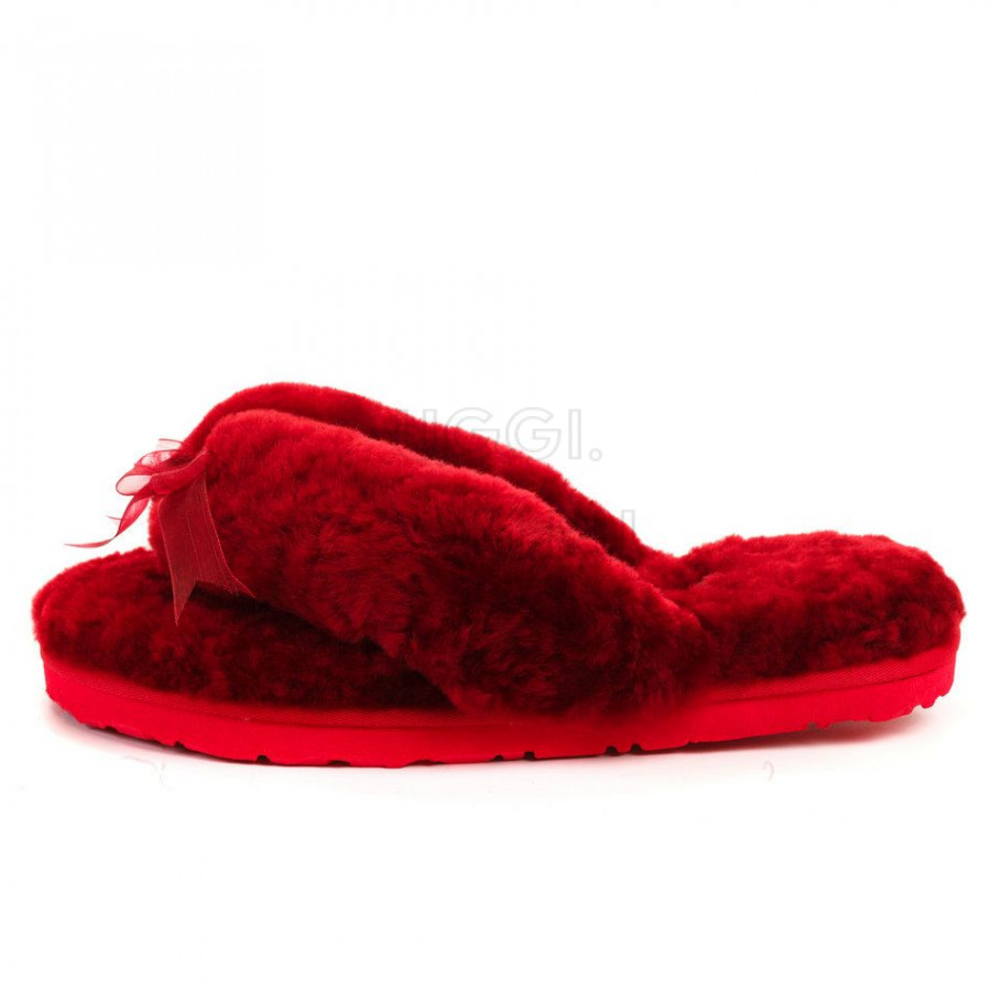 Женские UGG Fluff Flip Flop II Dark Purple