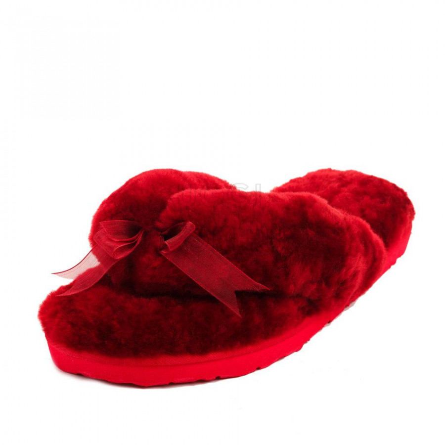 Женские UGG Fluff Flip Flop II Dark Purple