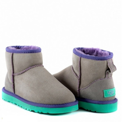 UGG Classic Mini II Grey-Aqua