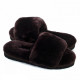 Женские UGG Fluff Slide Slippers Chocolate