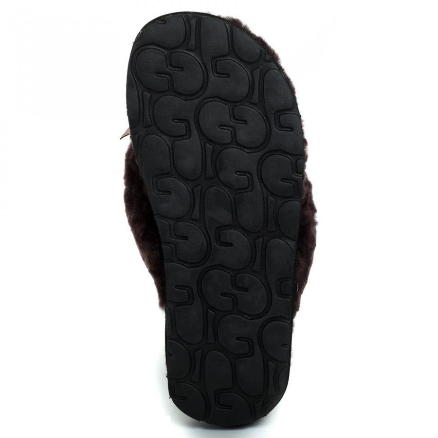 Женские UGG Fluff Flip Flop II Chocolate