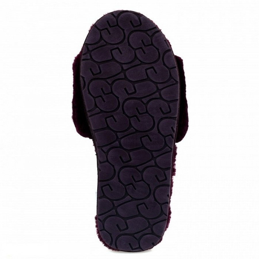 Женские UGG Fluff Slide Slippers Chocolate