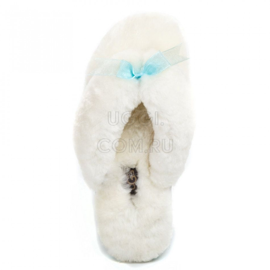 Женские UGG Fluff Flip Flop II White