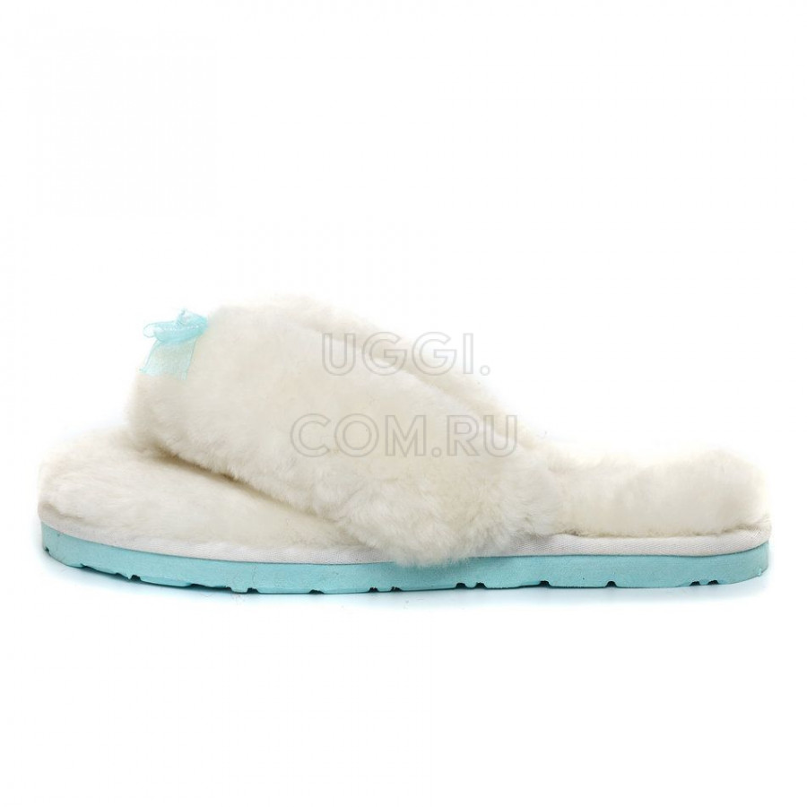 Женские UGG Fluff Flip Flop II White