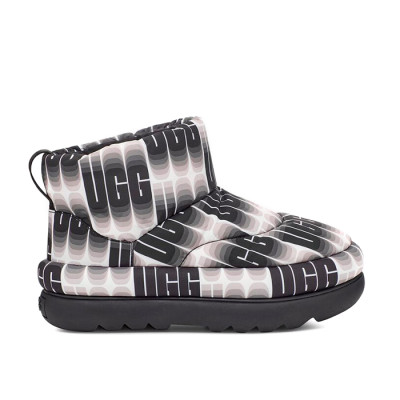 UGG Classic Maxi Mini Wavelength Black White