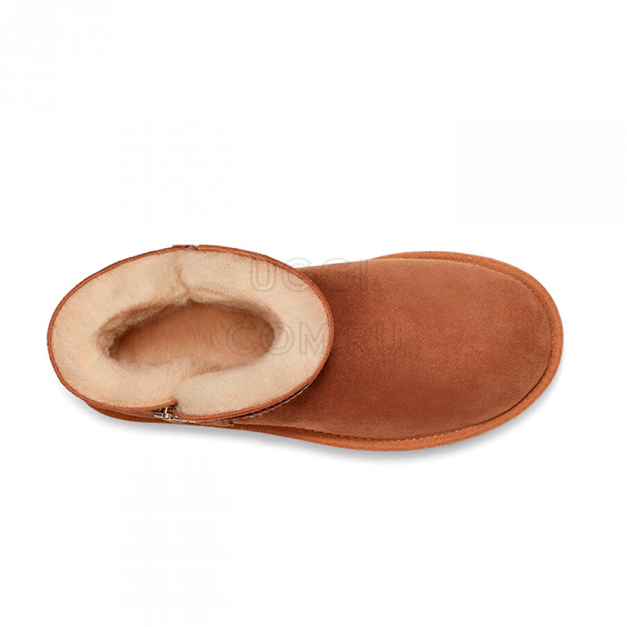 Женские UGG Bailey Zip Mini Chestnut
