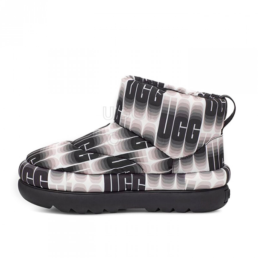Женские UGG Classic Maxi Mini Wavelength Black White