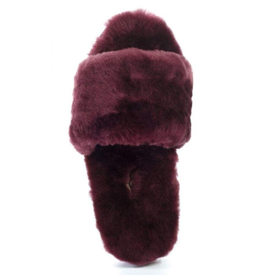 Женские UGG Fluff Slide Slippers Dark Purple