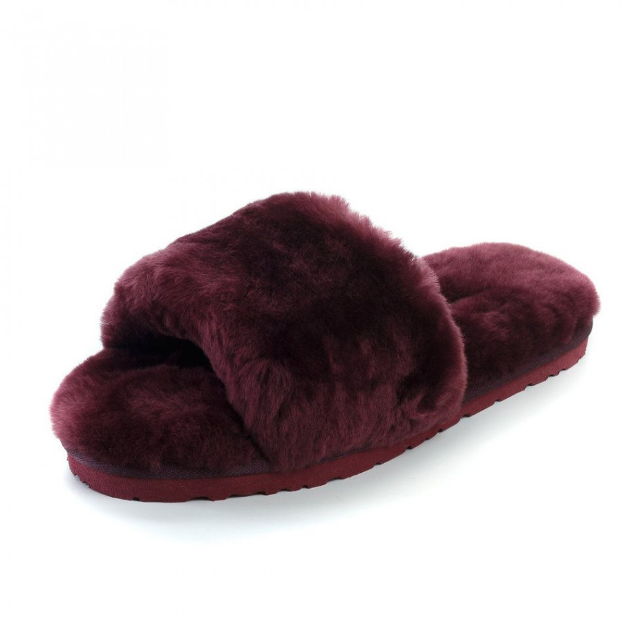 Женские UGG Fluff Slide Slippers Dark Purple
