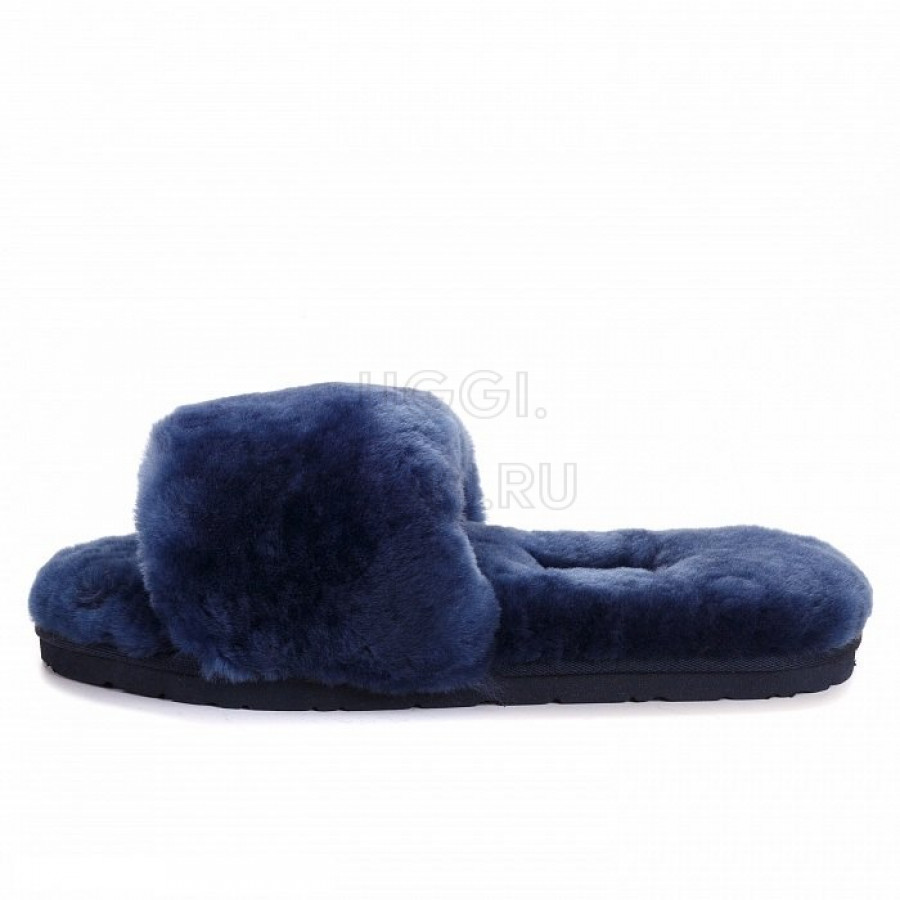 Женские UGG Fluff Slide Slippers Navy
